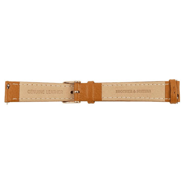 Brown Leather Strap & Rose Gold Buckle watch straps Brother & Sisters